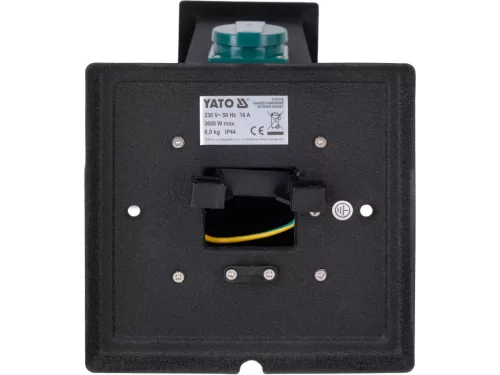 Yato kültéri aljzat, acél oszlop IP44 2×230V