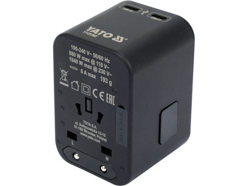 Yato utazó adapter 65 W