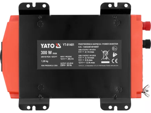Yato inverter 12V/230V 300W