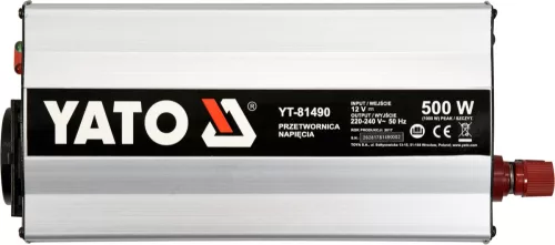 Yato feszültségadapter inverter 12V->230V 500W