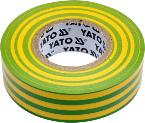 Yato Szigetelőszalag 19 x 0,13 mm x 20 m zöld-sárga