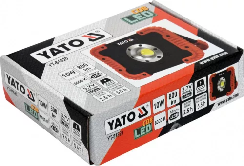 Yato akkus LED reflektor 3,7 V (akku+töltő)