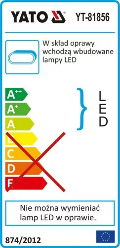 Yato napelemes fali LED lámpa mozgásérzékelős