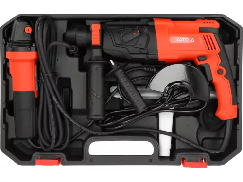 Yato elektromos fúrókalapács SDS plus 3,2J, elektromos sarokcsiszoló 750W készlet
