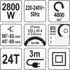 Yato elektromos körfűrész 235 mm 2800 W