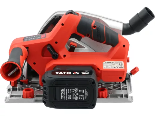Yato akkus körfűrész 18V, vezetővel, 4Ah akkuval és töltővel