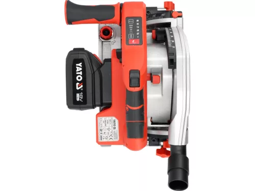 Yato akkus körfűrész 18V, vezetővel, 4Ah akkuval és töltővel