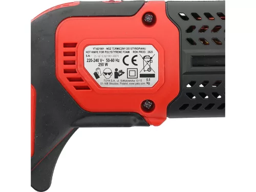 Yato elektromos polisztirolvágó kés 250 W, 200 mm