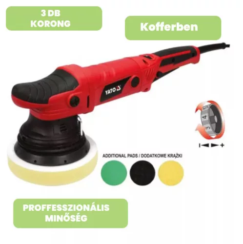 Yato elektromos excenter polírozó M8 150 mm 720 W