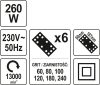 Yato elektromos rezgőcsiszoló 90 x 187 mm 260 W