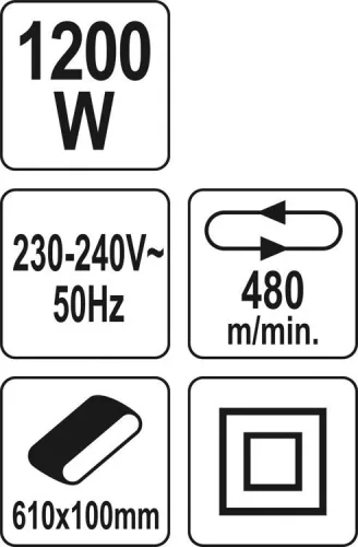 Yato szalagcsiszoló 1200 W 100 x 610 mm