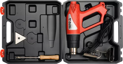 Yato elektromos hőlégfúvó + tartozékok 550 °C 2000 W