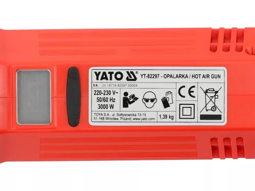 Yato elektromos hőlégfúvó pisztoly 3000 W