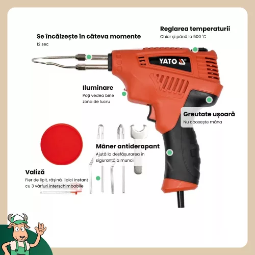 Yato pillanatforrasztó páka 200 W