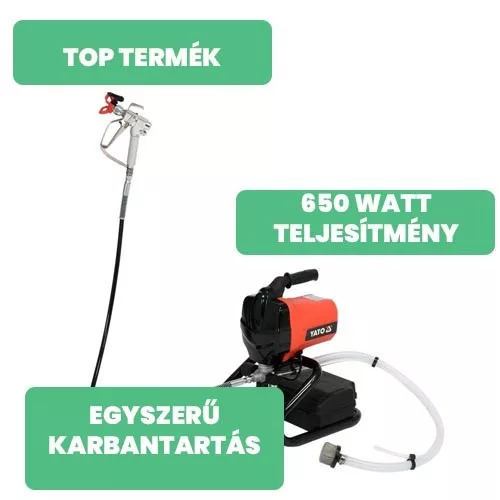 Yato elektromos festékszóró 650 W 1,1 liter/perc