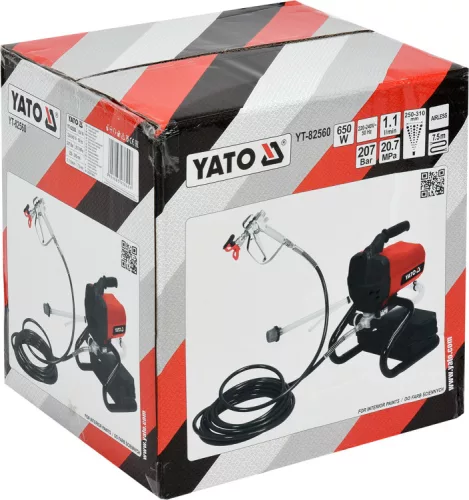 Yato elektromos festékszóró 650 W 1,1 liter/perc