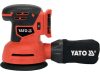 Yato akkus excenter csiszoló 125 mm 18 V Li-Ion (akku + töltő nélkül)