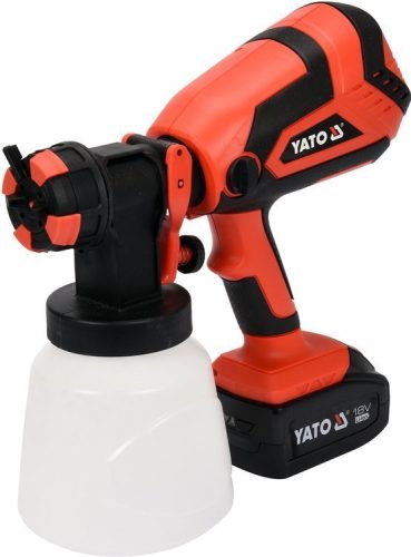 Yato akkus festékszórópisztoly 1000 ml 18 V Li-Ion (1 x 4,0 Ah akku + töltő)