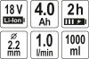 Yato akkus festékszórópisztoly 1000 ml 18 V Li-Ion (1 x 4,0 Ah akku + töltő)