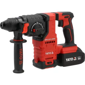  Yato akkus fúrókalapács 18V, szénkefementes, SDS plus, 2x4Ah akkuval és töltővel