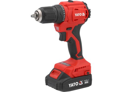 Yato akkus fúró-csavarozó 45 Nm 18 V szénkefe nélküli (1 x 2,0 Ah akku + töltő)