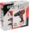 Yato akkus ütvefúró-csavarozó 40 Nm 18 V Li-Ion (akku + töltő nélkül)