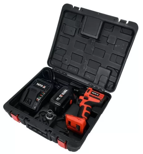 Yato akkus ütvecsavarozó szénkefe nélküli 250Nm 18 V Li-ion (1 x 3,0 Ah akku + töltő)