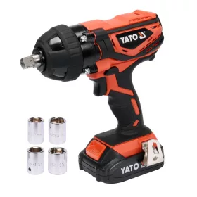 Yato akkus ütvecsavarozó 300 Nm 18 V Li-ion (1 x 2,0 Ah akku + töltő)