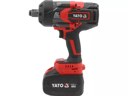 Yato akkus ütvecsavarozó 3/4" 2400 Nm szénkefe nélküli 18 V (1 x 6,0 Ah akku + töltő)