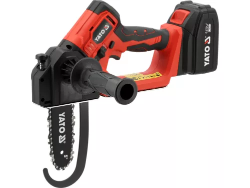 Yato akkus ágvágó láncfűrész, 18V, 4Ah akkuval és töltővel