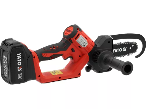 Yato akkus ágvágó láncfűrész, 18V, 4Ah akkuval és töltővel