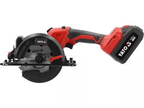 Yato akkus körfűrész 140 mm szénkefe nélküli 18 V (2 x 4,0 Ah akku + töltő)