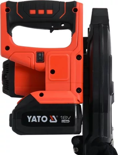Yato akkus lézeres gérvágó 185 mm 18 V Li-Ion (1 x 4,0 Ah akku + töltő)