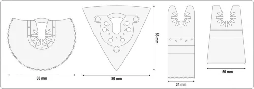 Yato akkus multifunkciós gép 18 V Li-Ion (1 x 2,0 Ah akku + töltő)