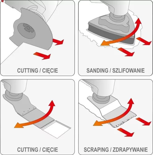 Yato akkus multifunkciós gép 18 V Li-Ion (1 x 2,0 Ah akku + töltő)
