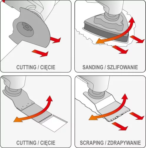Yato akkus multifunkciós gép 18 V Li-Ion (akku + töltő nélkül)