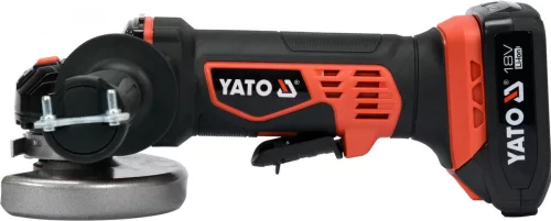 Yato akkus sarokcsiszoló 125 mm 18 V Li-Ion (1 x 2,0 Ah akku + töltő)