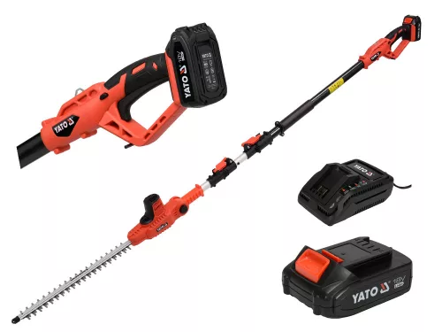 Yato akkus lombnyíró 18 V Li-Ion 2,0 Ah akku+töltő 207-2740 mm