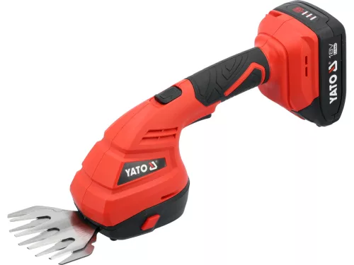 Yato akkus fű- és sövénynyíró olló 18V, 2Ah akkuval és töltővel