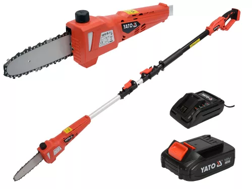 Yato akkus magassági ágvágó 18 V (1 x 2,0 Ah akku + töltő)