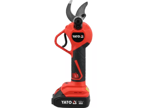 Yato akkus metszőolló 18V, szénkefementes, 30mm, 2Ah akkuval és töltővel