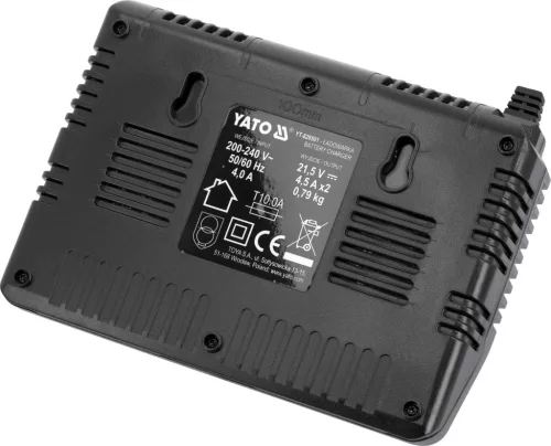 Yato akku gyorstöltő dupla 18 V 4,5 A