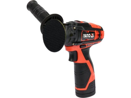 Yato akkus polírozó 80 mm 12 V Li-Ion (1 x 2,0 Ah akku + töltő)