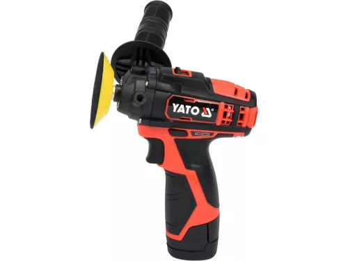 Yato akkus polírozó 80 mm 12 V Li-Ion (1 x 2,0 Ah akku + töltő)