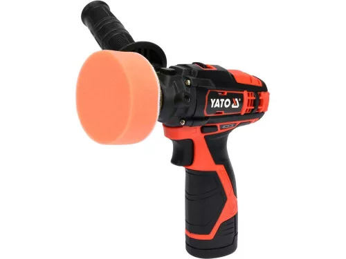 Yato akkus polírozó 80 mm 12 V Li-Ion (1 x 2,0 Ah akku + töltő)