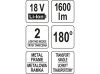 Yato akkus LED reflektor 1600 lumen 18 V Li-Ion (akku + töltő nélkül)