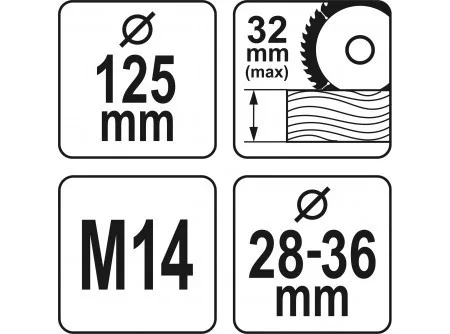 Yato sarokcsiszoló porelszívó adapter fa vágáshoz 125 mm