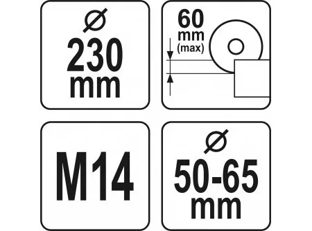 Yato sarokcsiszoló porelszívó adapter vágáshoz 230 mm
