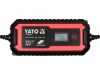 Yato akkumulátor töltő 6/12 V 2/8 A max. 200 Ah LCD kijelző