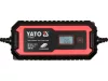 Yato akkumulátor töltő 6/12 V 2/8 A max. 200 Ah LCD kijelző